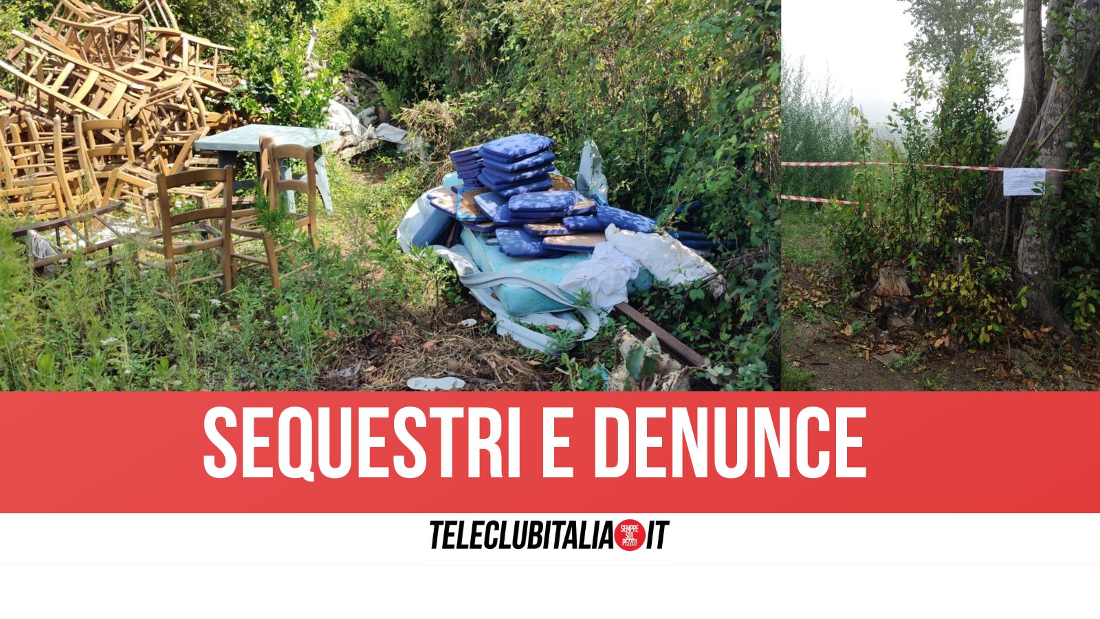 Pozzuoli, scoperta discarica e falegnameria abusiva: in azione Municipale e Prefettura