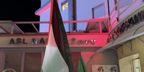 Luci sulla Palestina, flash mob all'ospedale di Frattamaggiore