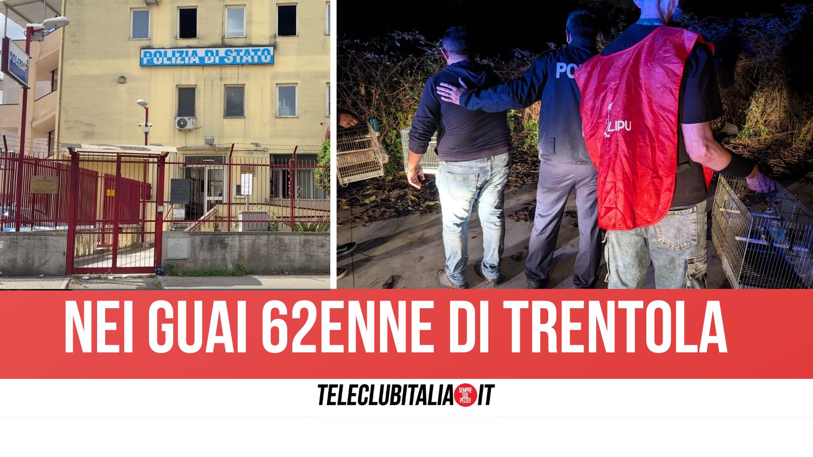 Aversa, blitz della Polizia e della LIPU contro il bracconaggio: liberati 22 cardellini rinchiusi in piccole gabbie