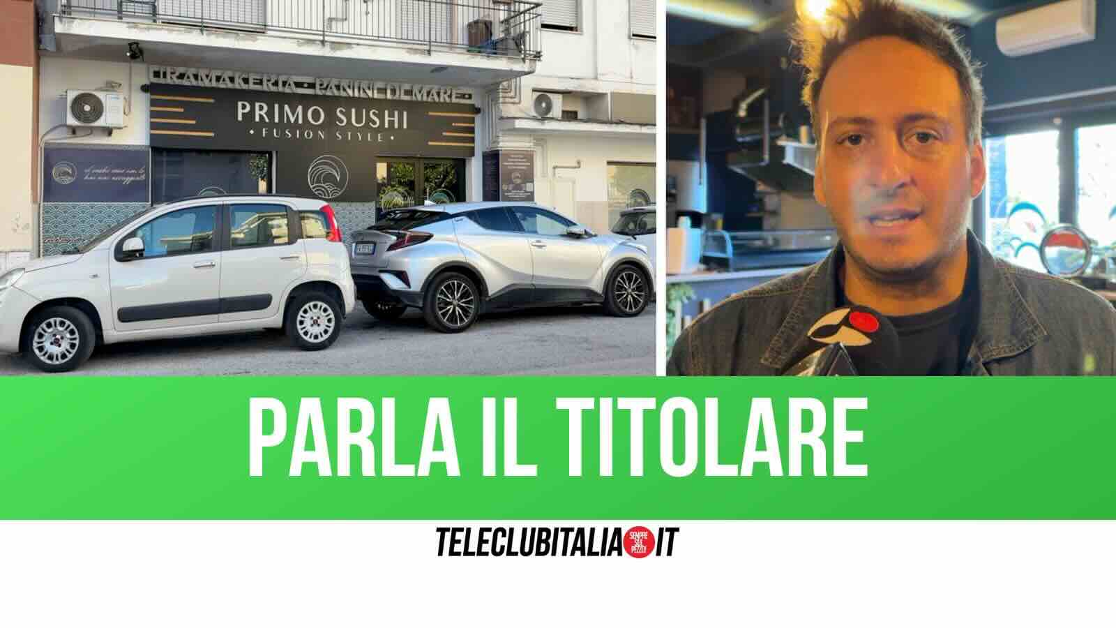 Aversa, colpo in 30 secondi al Primo Sushi. Il titolare: “Qui istituzioni assenti”
