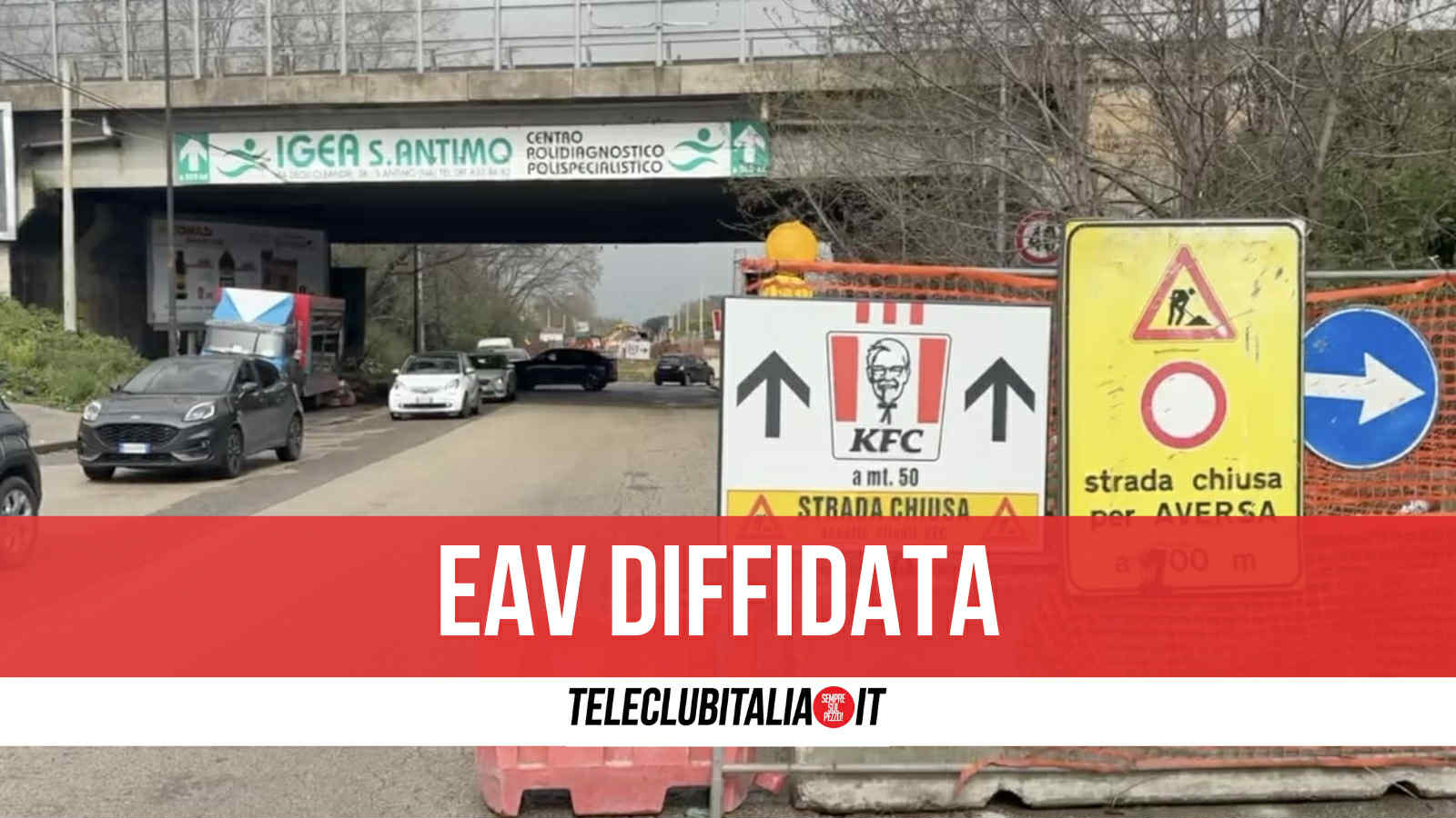 caos via appia il comune di sant8217antimo diffida l8217eav apertura corsia entro 20 novembre da Teleclubitalia.it caos via appia il comune di sant8217antimo diffida l8217eav apertura corsia entro 20 novembre