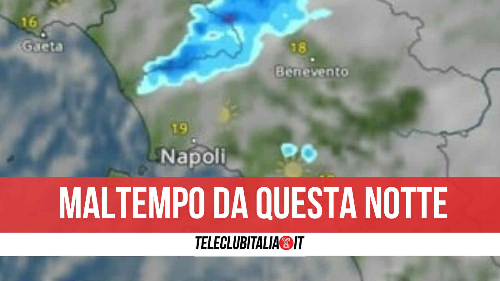 Campania, arriva allerta meteo da mezzanotte: temporali e rovesci su quasi tutta la regione Campania, arriva allerta meteo da mezzanotte: temporali e rovesci su quasi tutta la regione