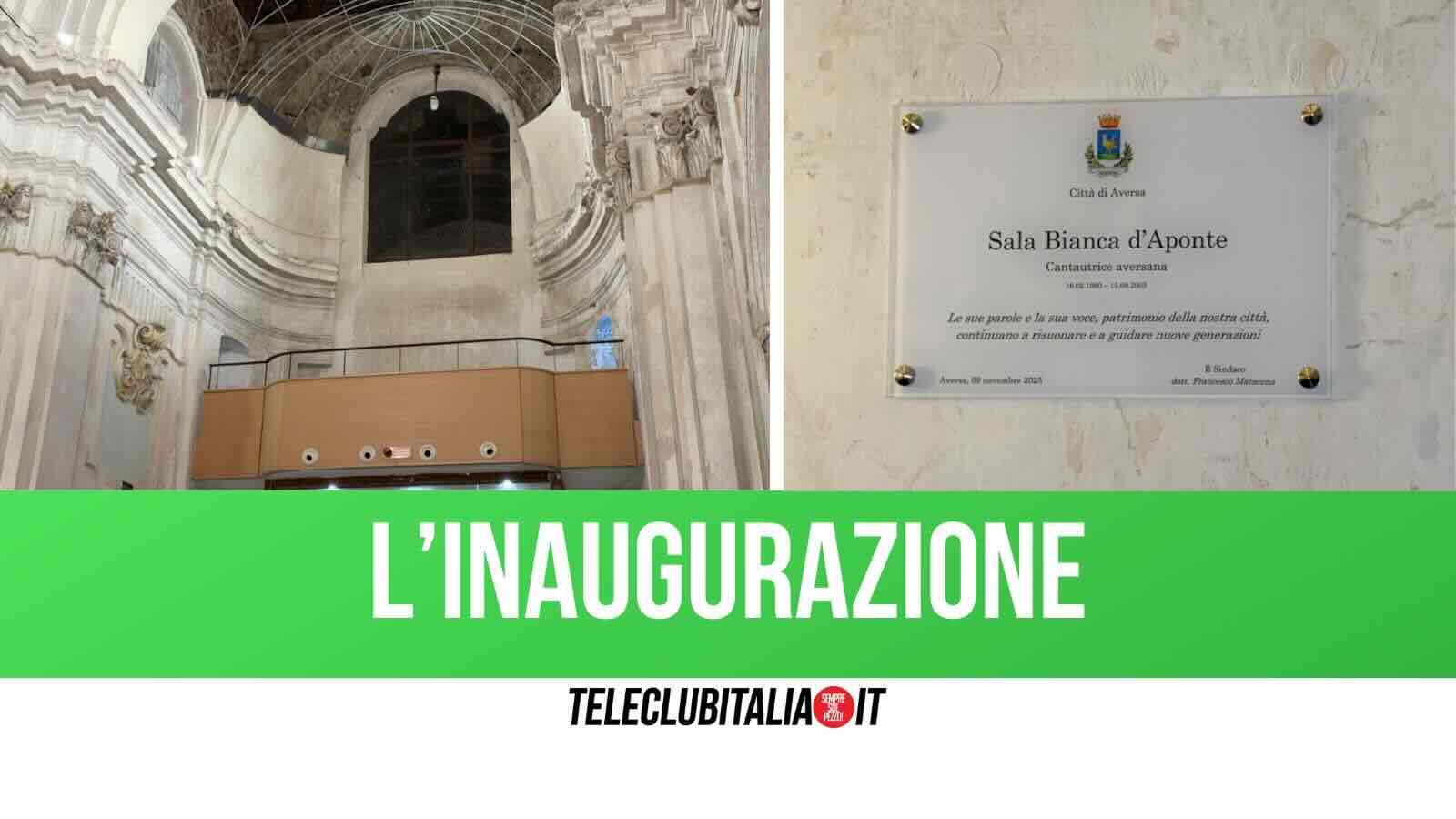 Aversa, riapre la chiesa dello Spirito Santo: l’auditorium dedicato a Bianca D’Aponte