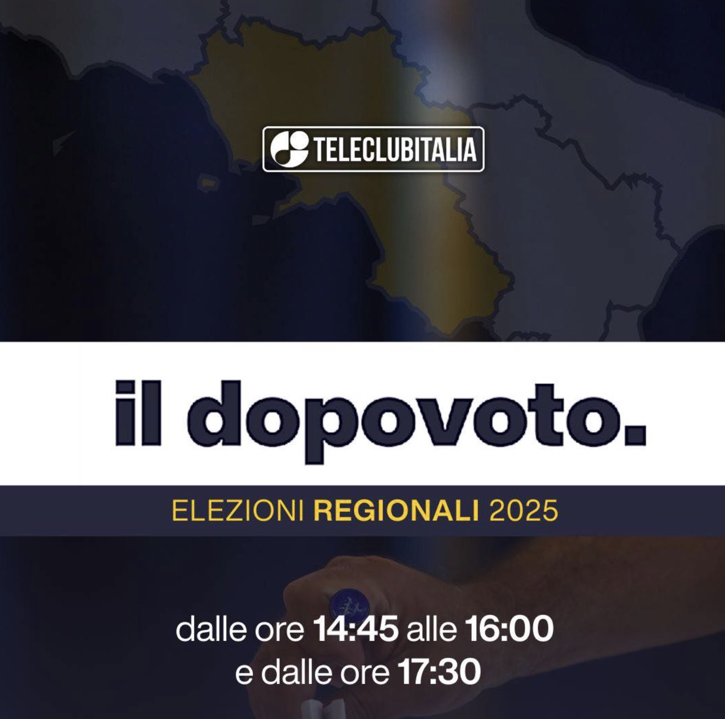 Elezioni regionali Campania: Teleclubitalia seguirà lo spoglio in diretta