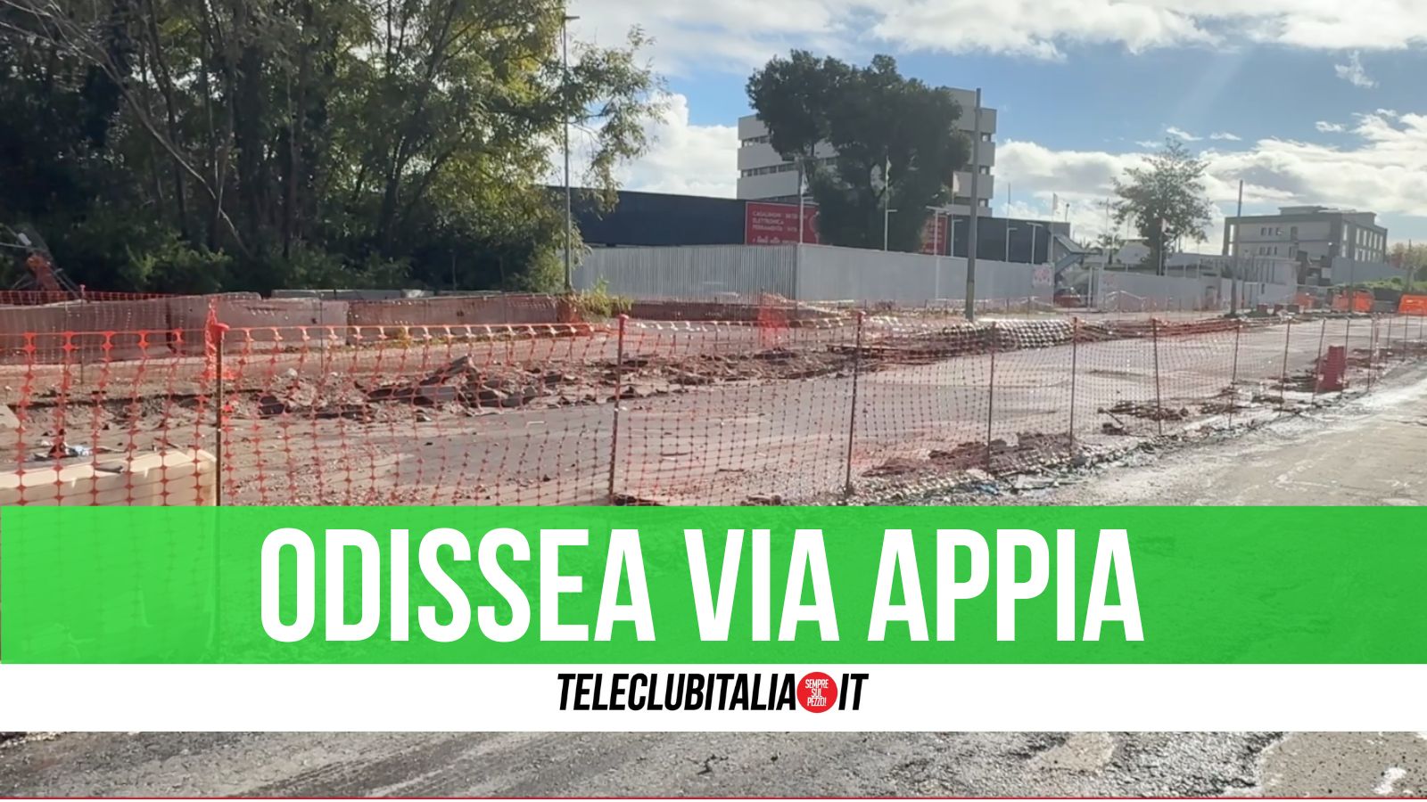 odissea via appia ancora danni e disagi per cittadini e commercianti da Teleclubitalia.it odissea via appia ancora danni e disagi per cittadini e commercianti