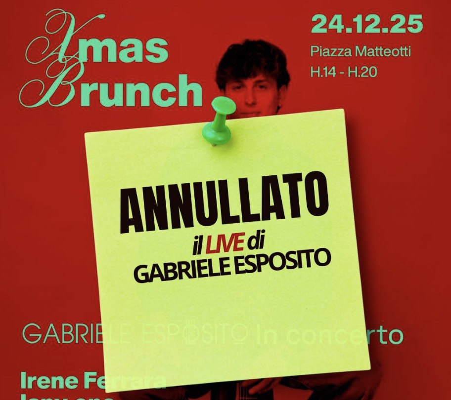 Maltempo a Giugliano, annullato il live di Gabriele Esposito in piazza Matteotti: confermato il brindisi