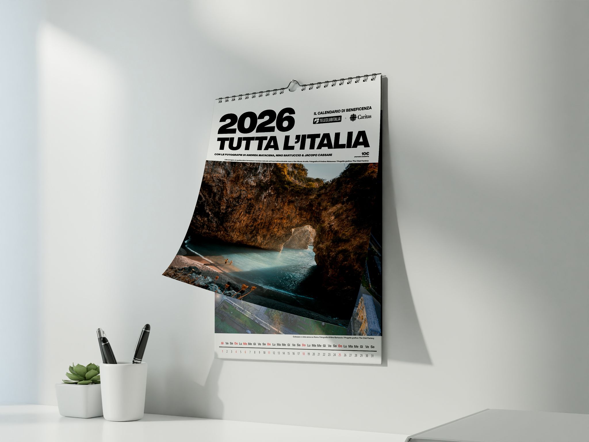 Giugliano, l’Italia in immagini: presentazione del calendario 2026 “Tutta l’Italia”