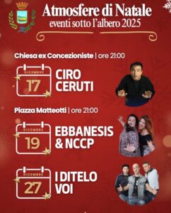 Giugliano in festa: weekend di eventi e aggiornamenti al cartellone natalizio