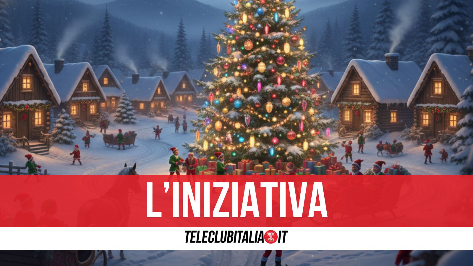 villaricca illumina le festivit224 apre il villaggio di babbo natale l8217evento simbolo organizzato dall8217associazione idee e concretezza