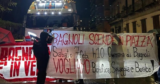 bagnoli blocco stradale