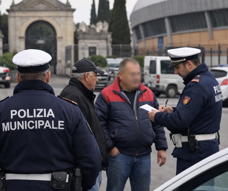 Giugliano, stretta contro i parcheggiatori abusivi: 2.400 euro di multe in un weekend
