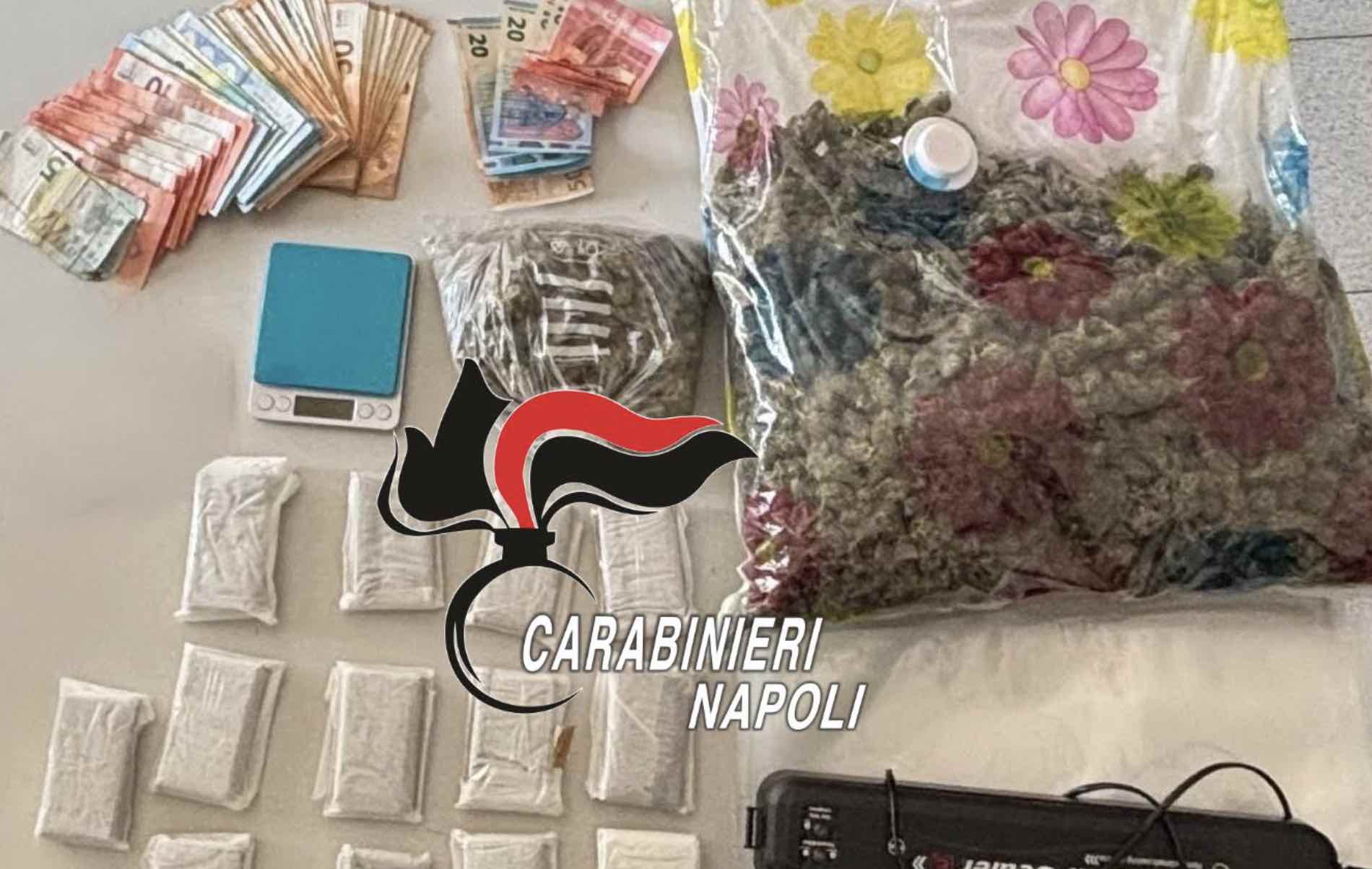 Giugliano, droga nascosta tra detersivi e ammorbidenti: arrestato 36enne con oltre 2 chili di stupefacenti