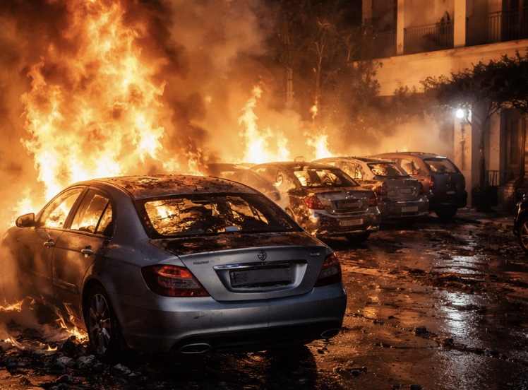 Vico Equense, incendio distrugge auto e danneggia hotel: due arresti tra Villaricca e Qualiano