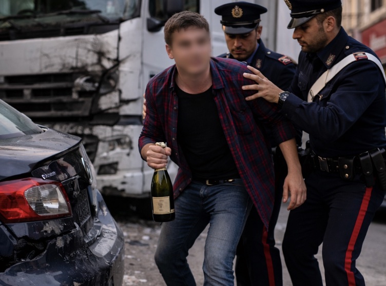 Mugnano, ubriaco ruba champagne e fugge col tir: nella fuga finisce contro un’auto