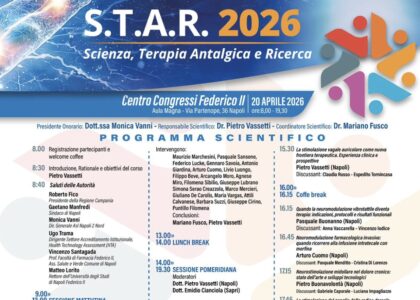 Eccellenza e Innovazione nella Terapia del Dolore: l'impegno concreto dell'ASL Napoli 2 Nord al Convegno S.T.A.R. 2026