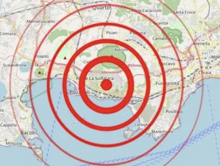 Terremoto ai Campi Flegrei: scossa di magnitudo 2.4 all’alba ad Arco Felice