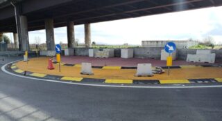 Inaugurazione dell'incrocio SP1 Borgo Riccio nel comune di Giugliano in Campania.