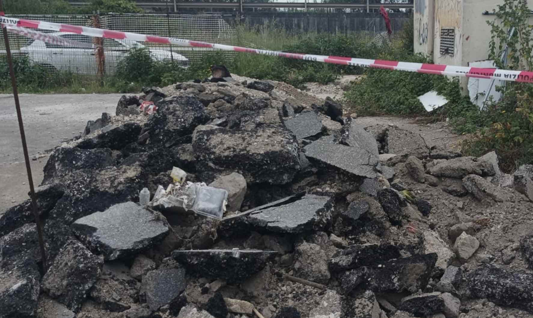 Rifiuti speciali abbandonati a Pozzuoli: sequestrata area di 28 metri quadrati