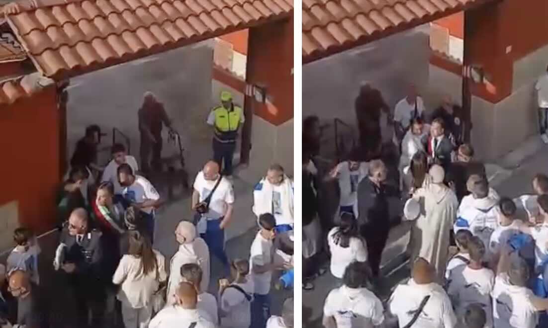 Trentola Ducenta, lite tra i candidati sindaci Apicella e Griffo durante la processione di San Michele
