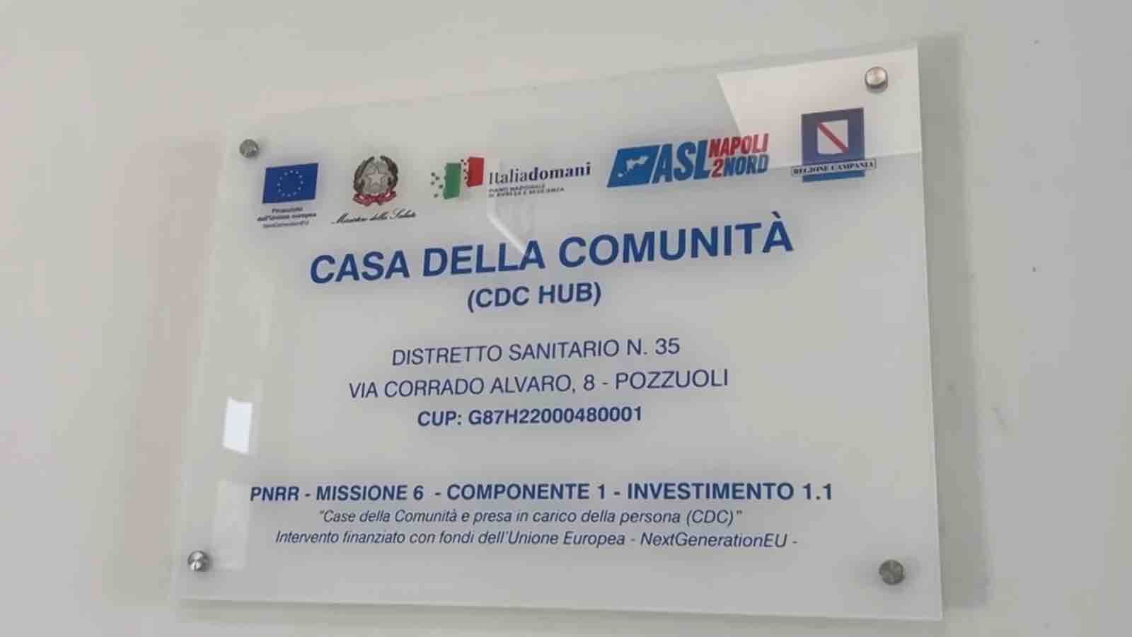 Pozzuoli, Casa di Comunità a Monteruscello e l'implemento del servizio sanitario
