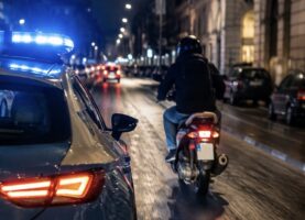 Napoli, non si ferma all’alt e fugge con lo scooter rubato: inseguito dalla Polizia, si schianta contro la volante
