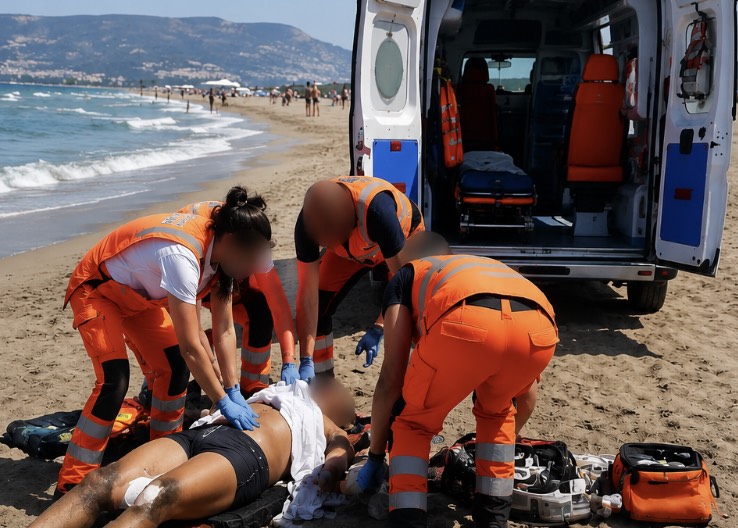 Tragedia a Capaccio Paestum, malore mentre è in mare: muore una donna di 68 anni