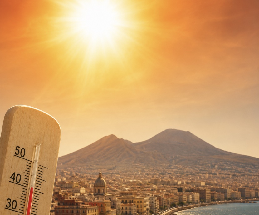 Caldo rovente su Napoli: scatta il bollino rosso, afa e temperature estreme almeno fino al 15 agosto