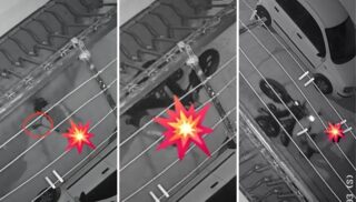Immagini di videosorveglianza del furto della bici a Melito