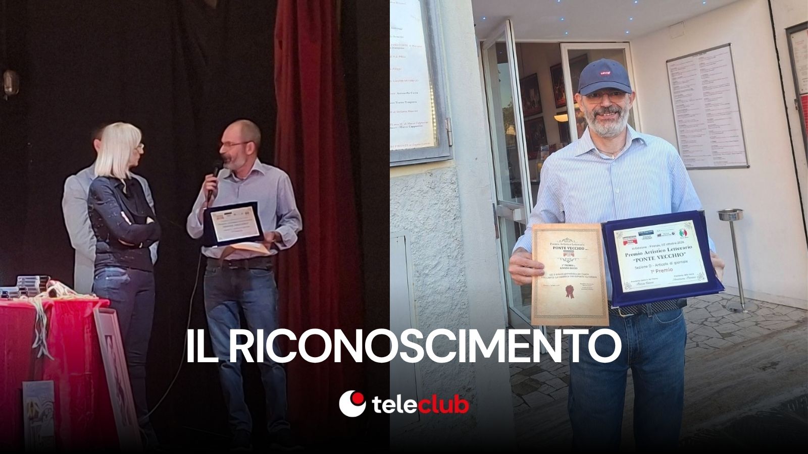 premio ponte vecchio di firenze il giornalista campano ignazio riccio vince la sezione articolo giornalistico da Teleclubitalia.it premio ponte vecchio di firenze il giornalista campano ignazio riccio vince la sezione articolo giornalistico